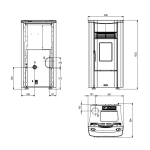 Piec na pellet Giusy Evo (7,0 kW), kominek, piecyk z 23% vat